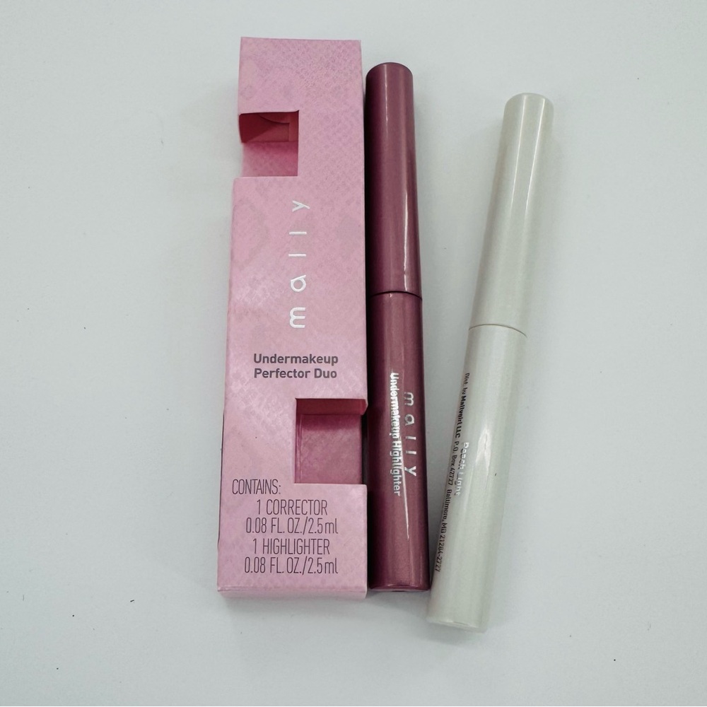 Mally Primer Peach Deep Undermakeup Perfector Duo Corrector‎ Highlighter Set